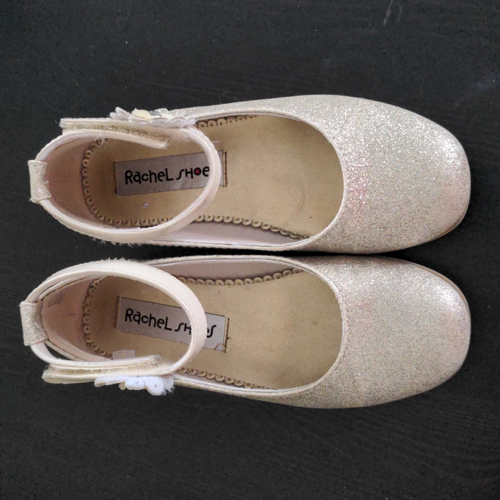 Rachel shoes little girl size 12 silver